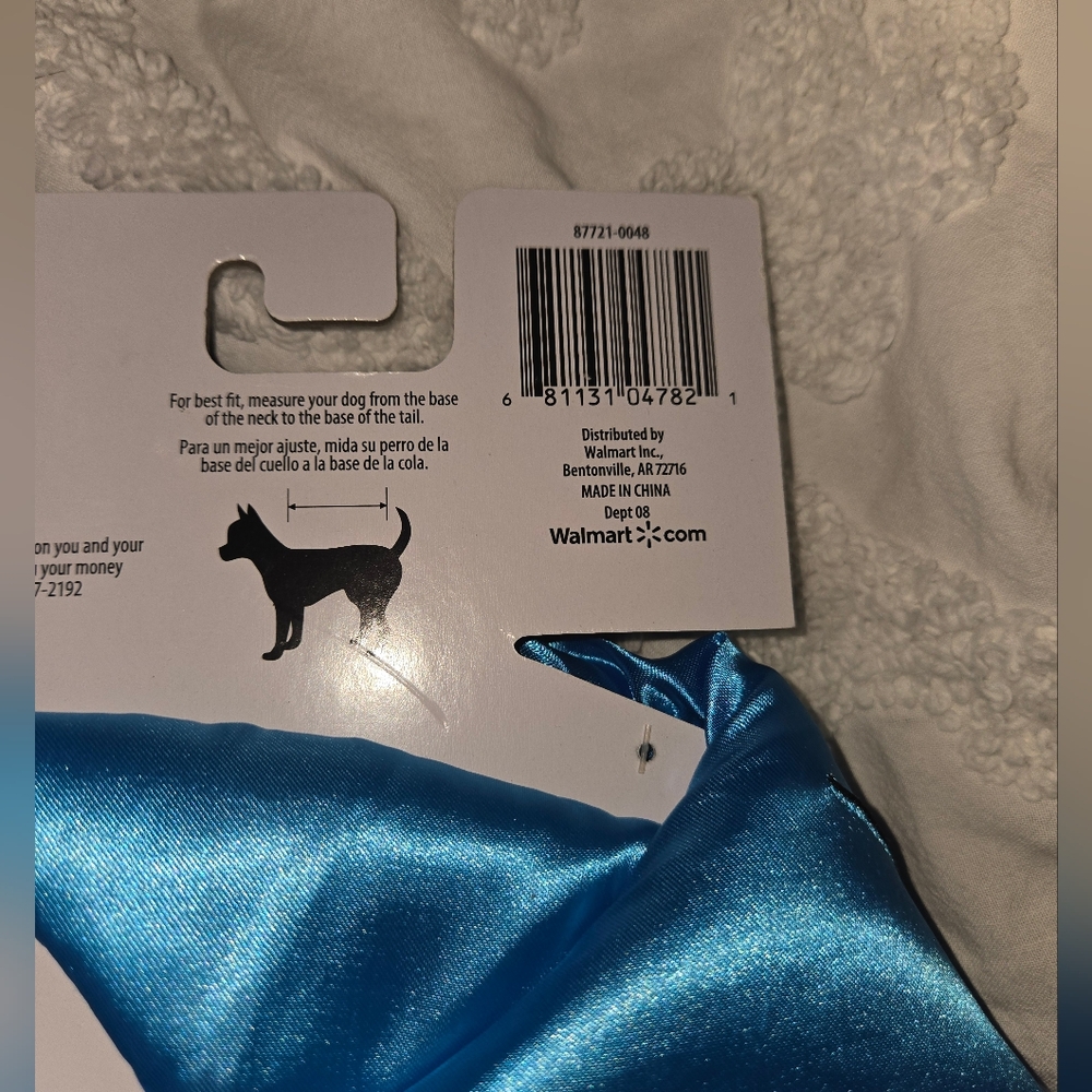 NWT Blue Shark Halloween Costume For Small 12" Dog - Picture 5 of 5